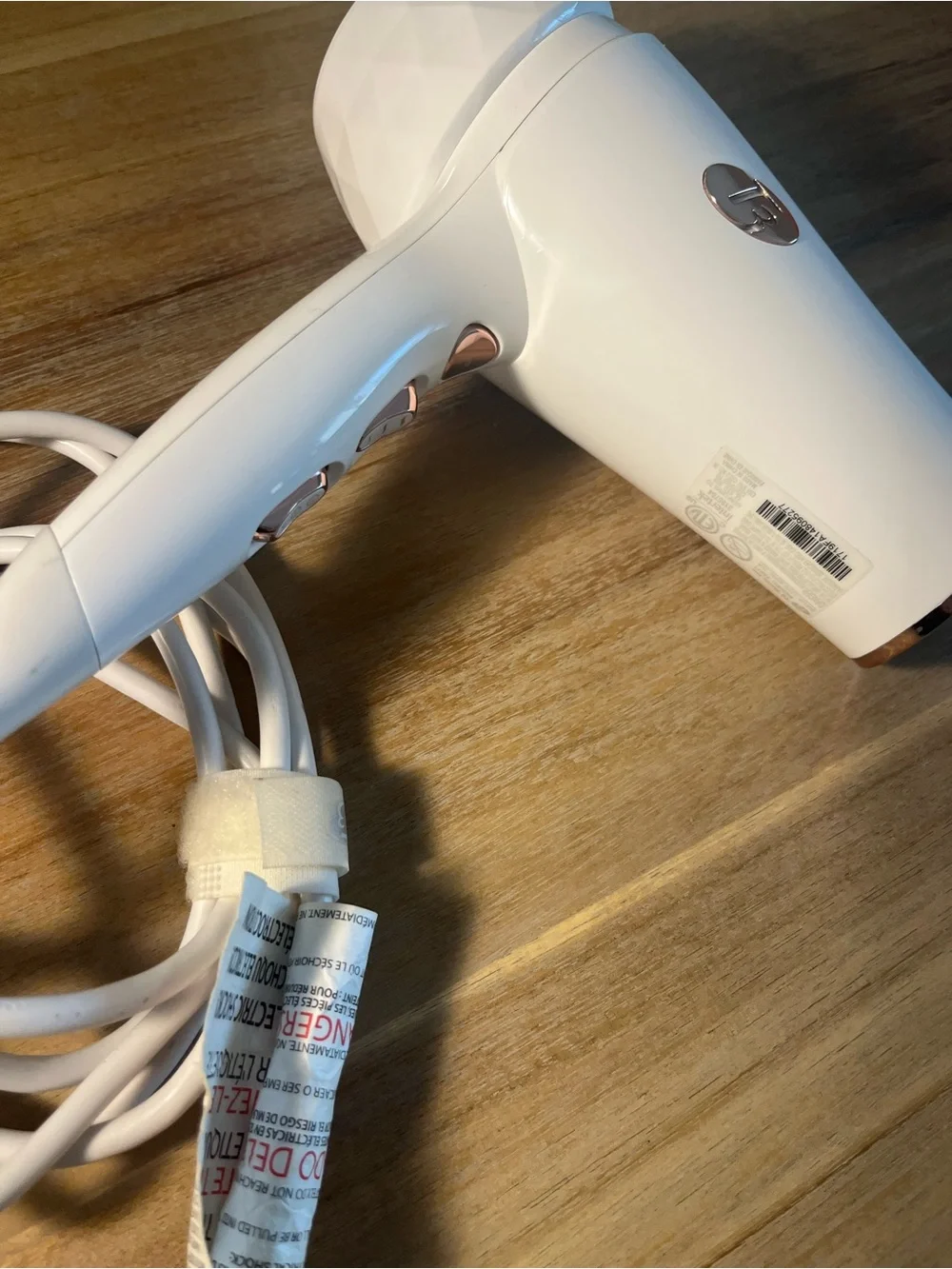 Hair dryer T3 White / Hair Dryer with Rose Gold Concentrator Nozzle Not Included